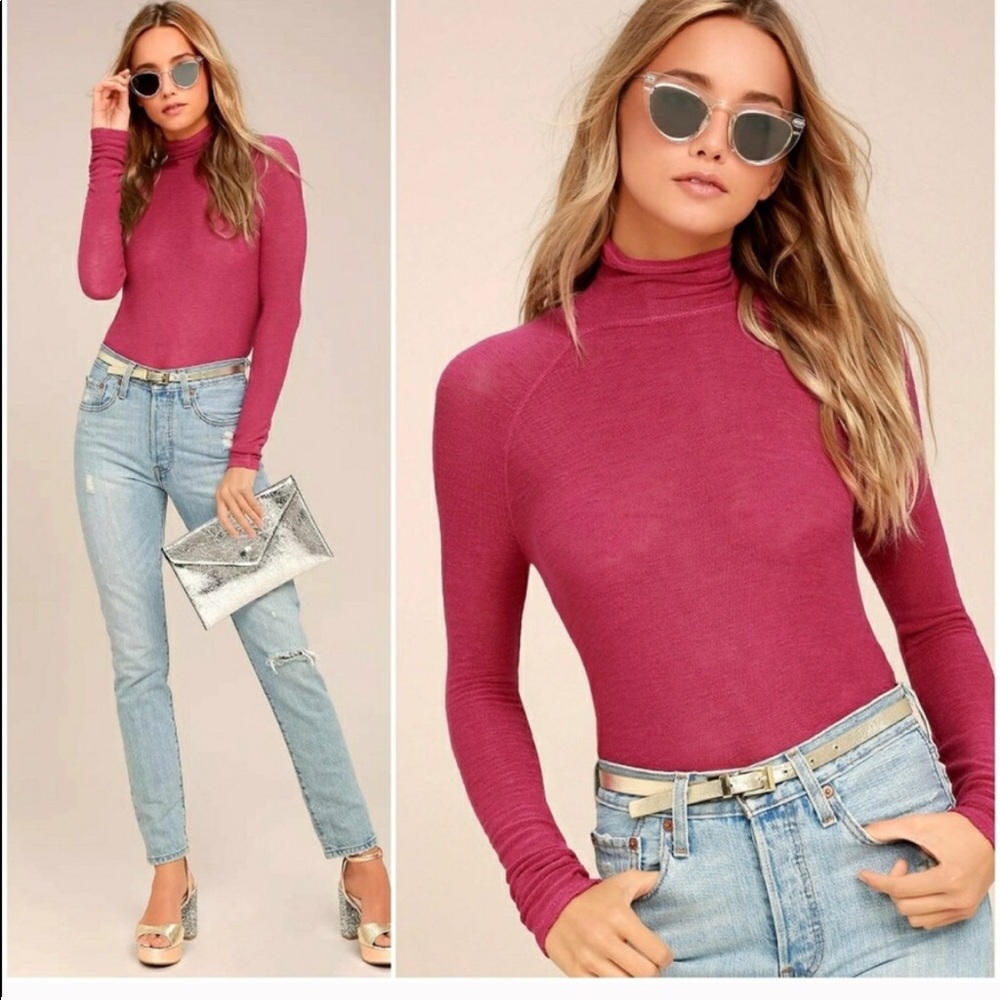 NWT FREE PEOPLE WEEKENDS SNUGGLE LONG SLEEVE TOP Y2K Balletcore Chic Minimalist‎